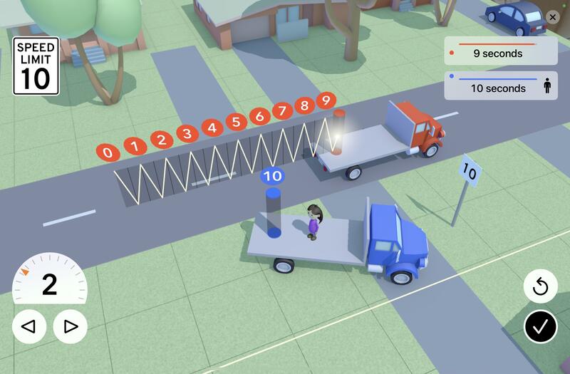 Visualization of relativistic time dilation using trucks carrying light clocks