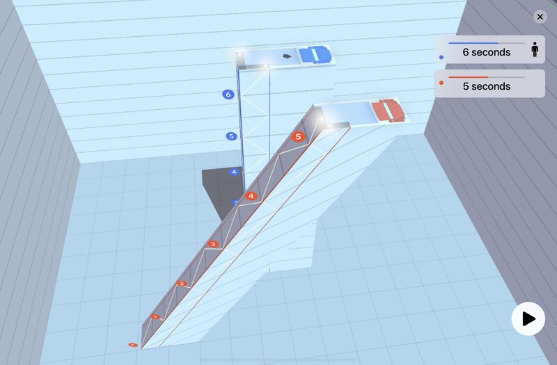 Visualization of relativistic length contraction in 2D+1 space time using trucks carrying pairs of orthogonal light clocks